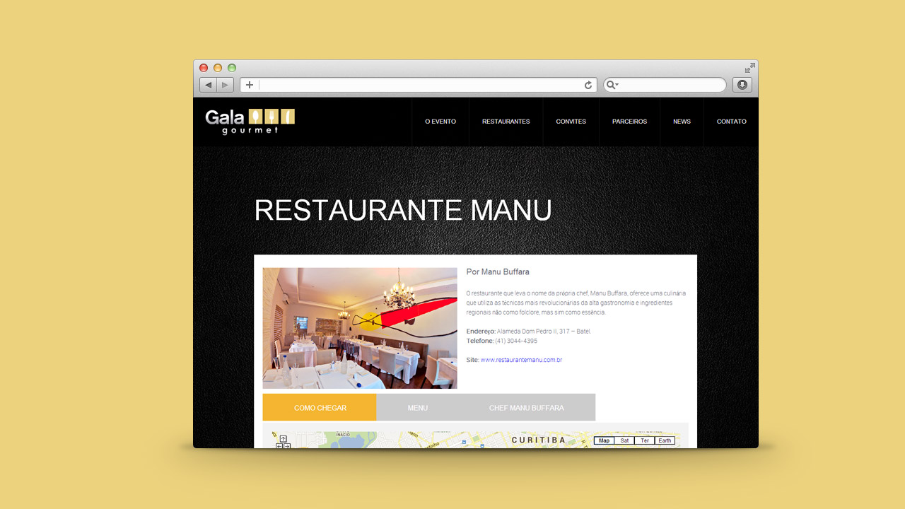 Gala Gourmet Gastronomic Event – Website