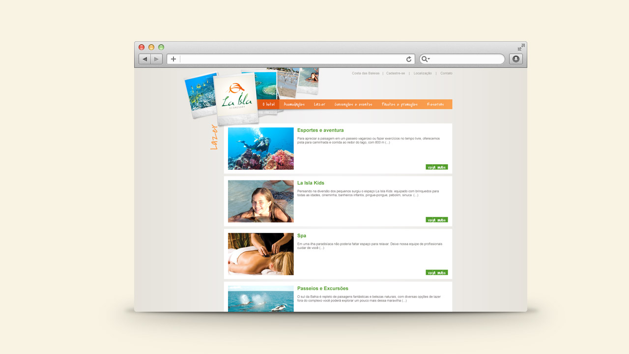 La Isla Ecoresort – Website