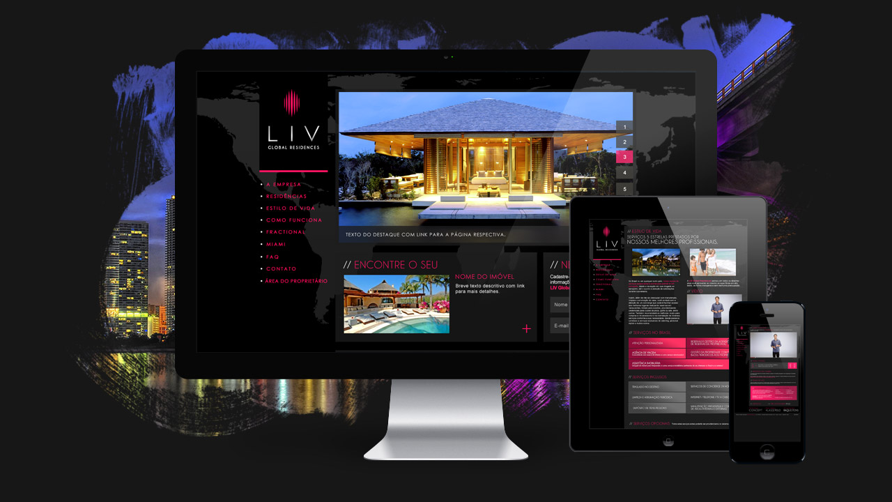 LIV Global Residences – Website