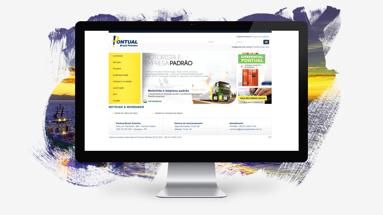 Pontual Petroleum – Website and Online Sales System