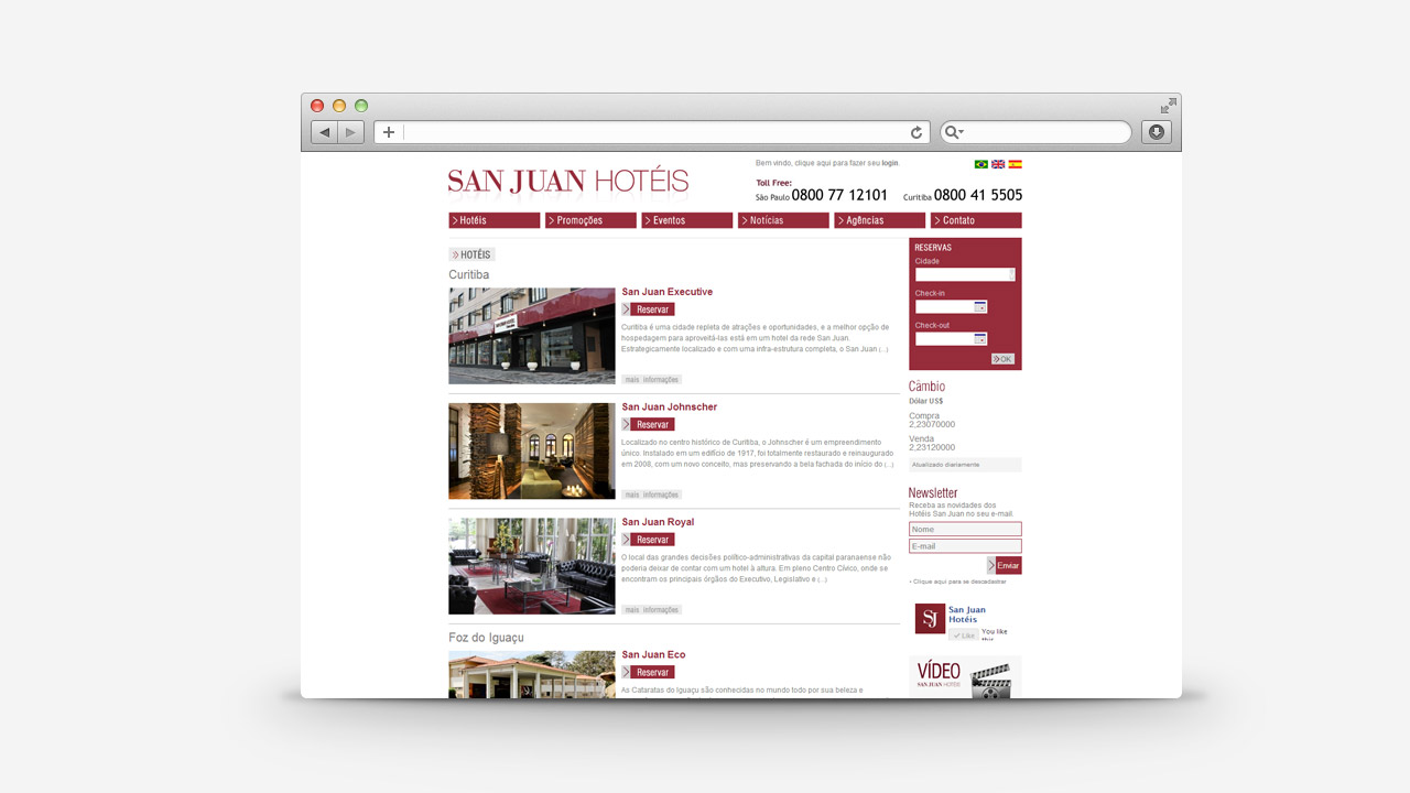 San Juan Hotels – Website and Online Booking System