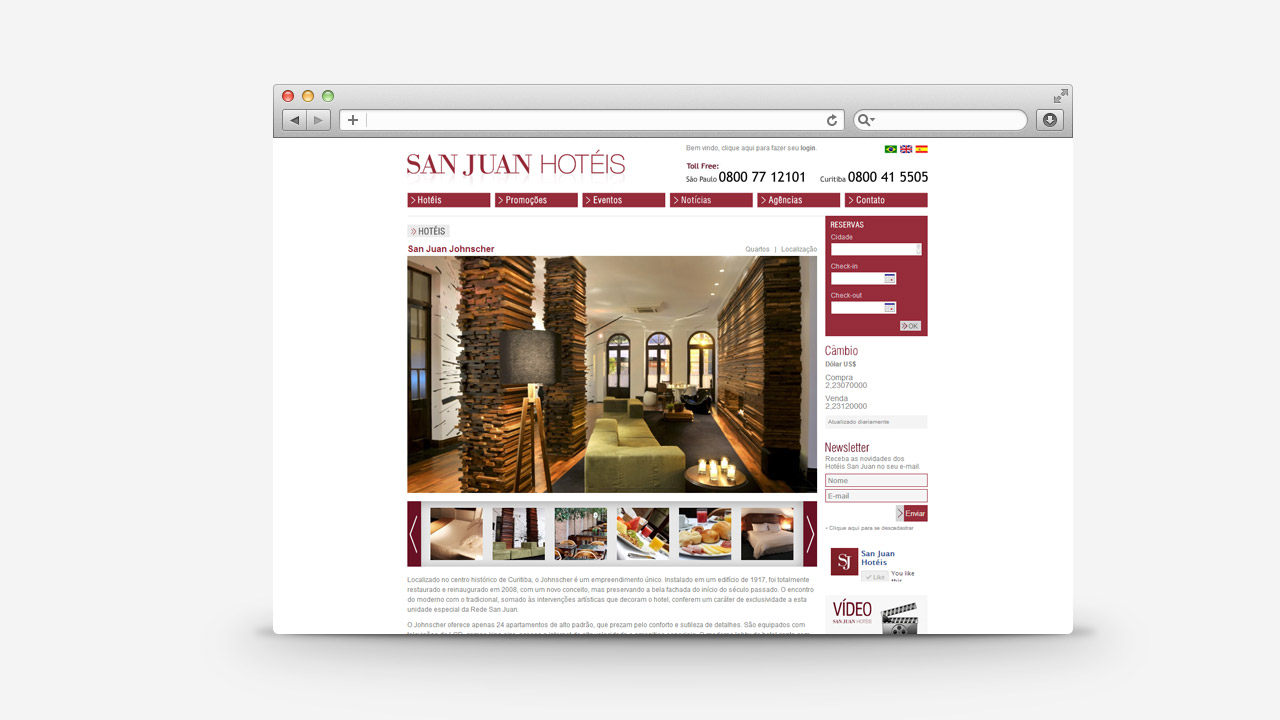 San Juan Hotels – Website and Online Booking System