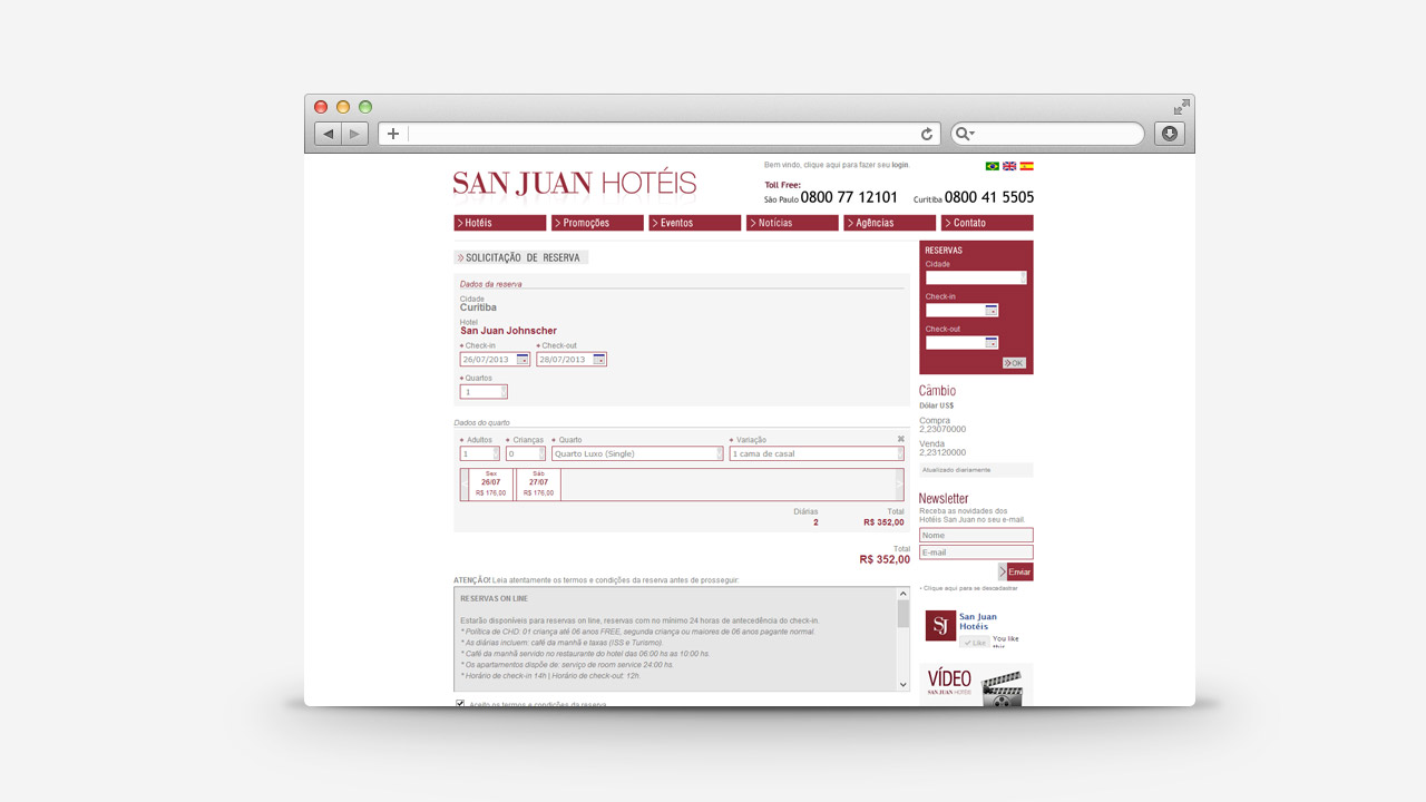 San Juan Hotels – Website and Online Booking System