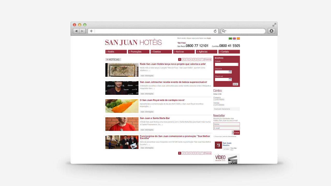 San Juan Hotels – Website and Online Booking System