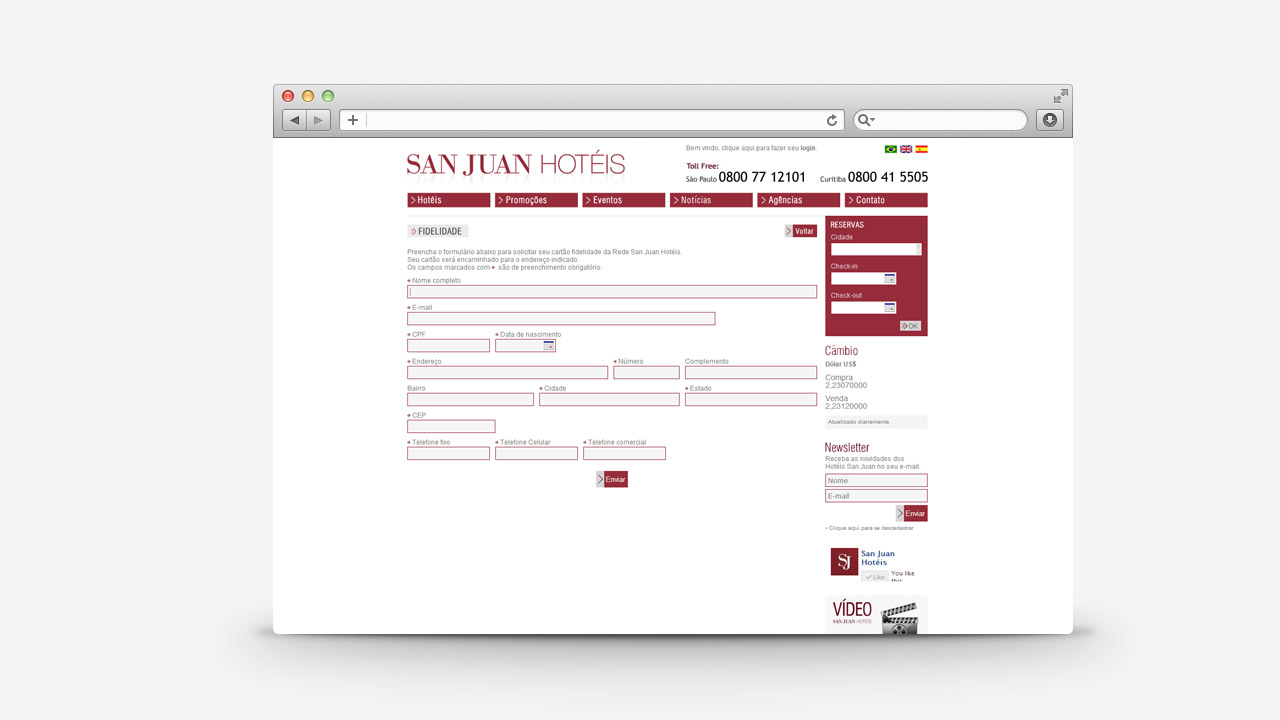 San Juan Hotels – Website and Online Booking System