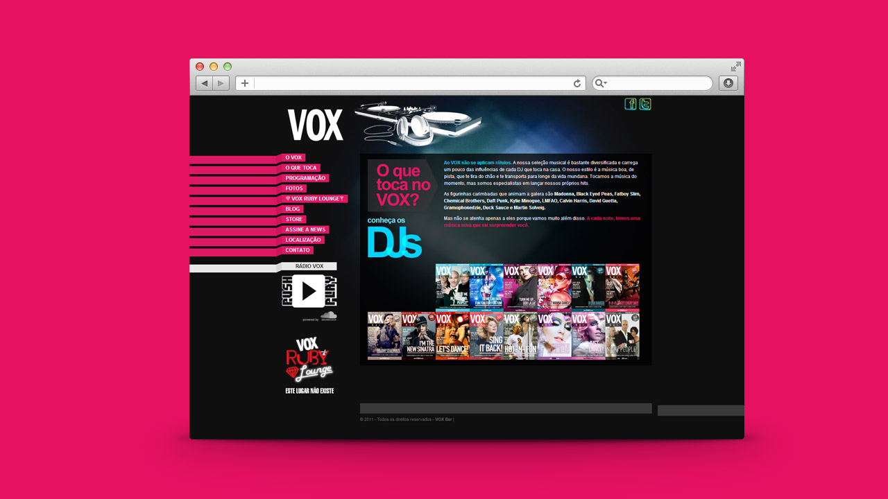 Vox Bar – Website