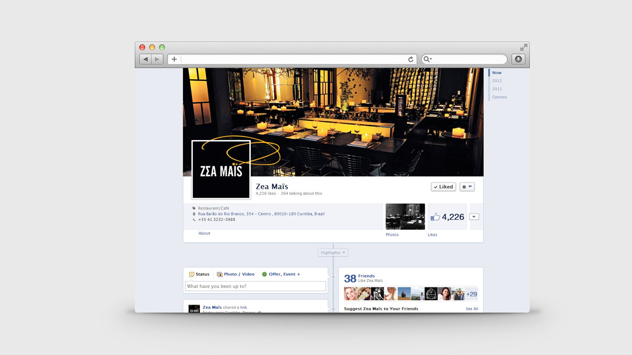 Zea Maïs Restaurant – Online Communication